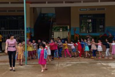 Hình ảnh cho trẻ trải nghiệm trong các chủ đề học trong năm của toàn trường