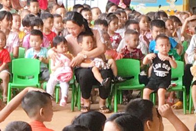 tổ chức trung thu cho các cháu tại trường năm học 2020-2021